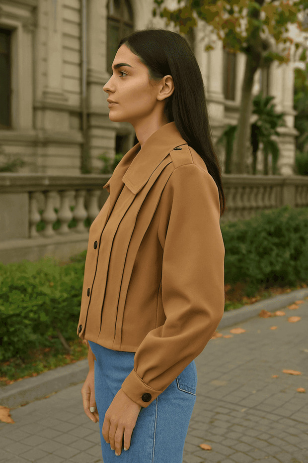 PİLE DETAYLI TRENC - 7