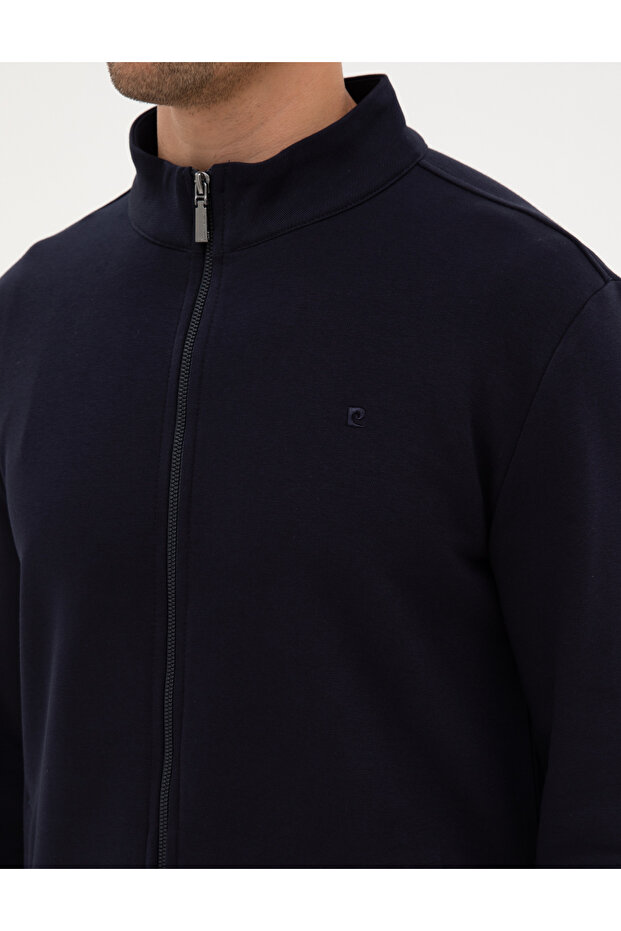 Lacivert Regular Fit Örme Hırka 50317668-VR033 - 7