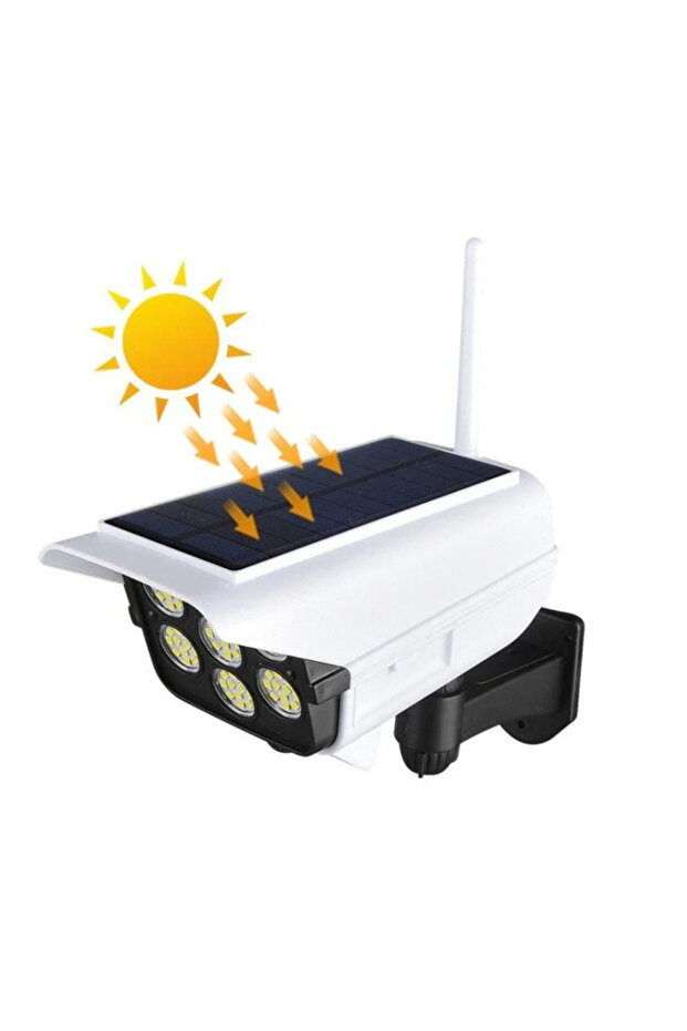 Set of 2 solar LED lamps with motion sensor camera and remote control - 4