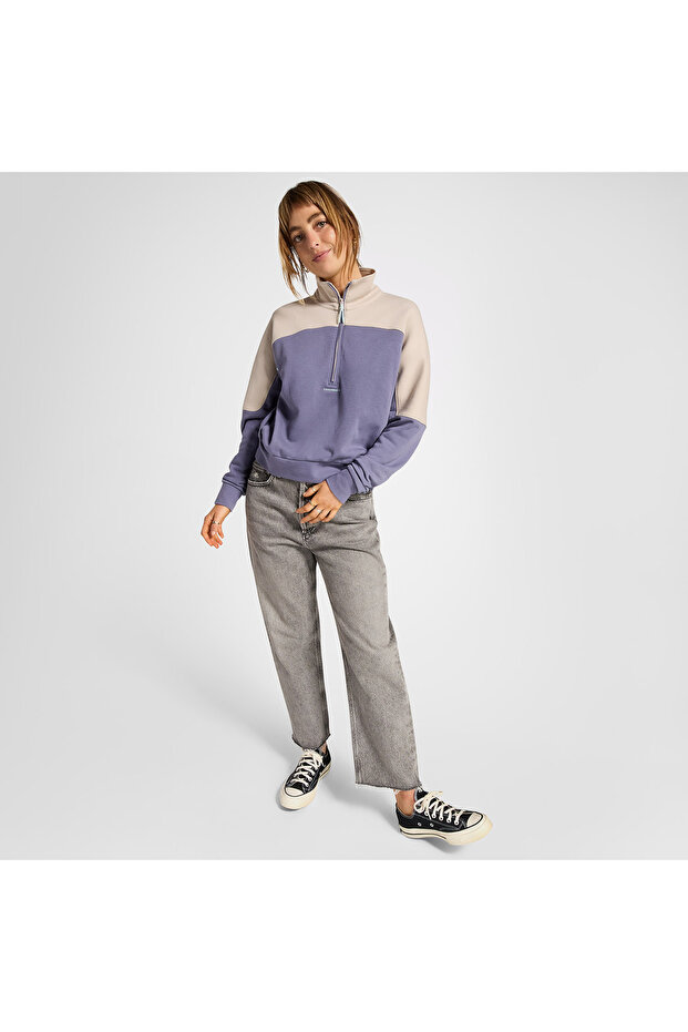 Wordmark Kadın Lila Sweatshirt - 2