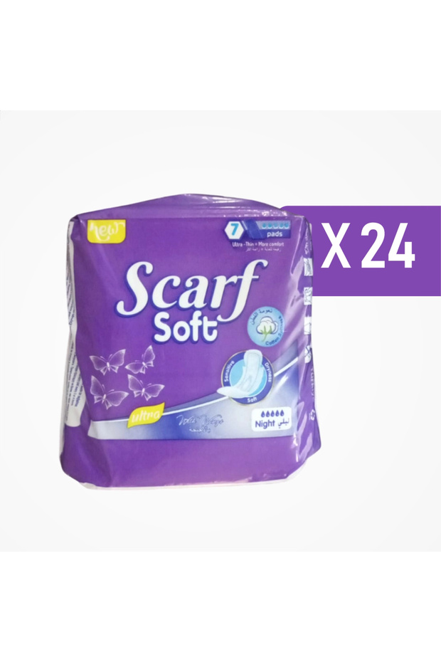 Night Pad Ultra Thin 7 Pack X 24 Packs (168 Pieces)