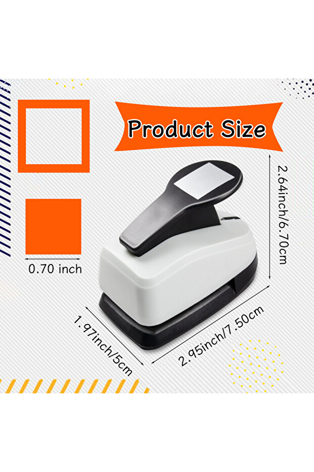 1 LP-10-001 3pcs Paper cutter for crafts Hole Punchers Tool Set 1 1.5 2 inch 16 25 38 mm Square Shap