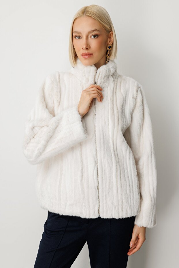 معطف من القطيفة المخططة - 2