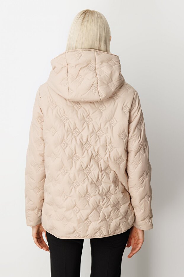 Kapüşonlu Şişme Mont - 5