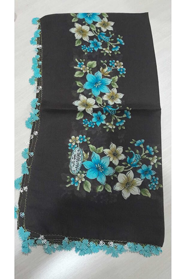 Handcrafted Needlework Writing//Needle Embroidered Yemeni/Handcrafted Dowry Veil/100X100/Polyester Yemeni