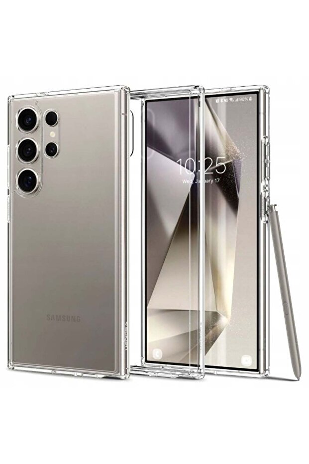 Samsung Galaxy S24 Ultra Case Clear Slim Transparent Anti Yellowing Shockproof Protective Cover