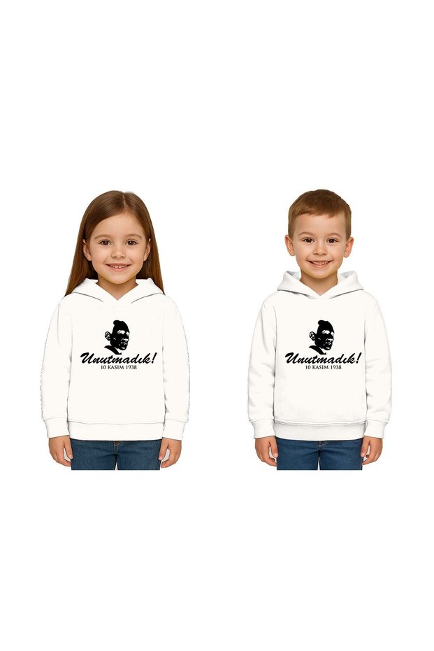 Unisex Moon and Star May 19 October 29 April 23 November 10 Ataturk Children's Hooded Sweatshirt