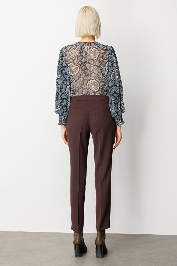 Dar Paça Krep Pantolon - 5