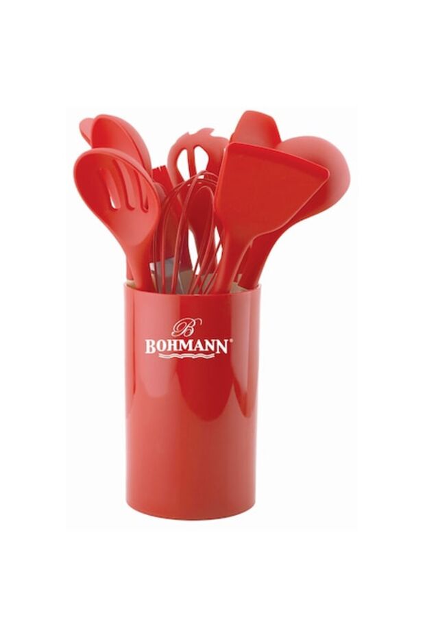 Set 12 Kitchen Utensils, Bohmann, Red - 1