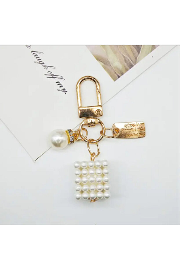 Pearl Cube Shaped Zipper Ornament/Charm/Bag Ornament