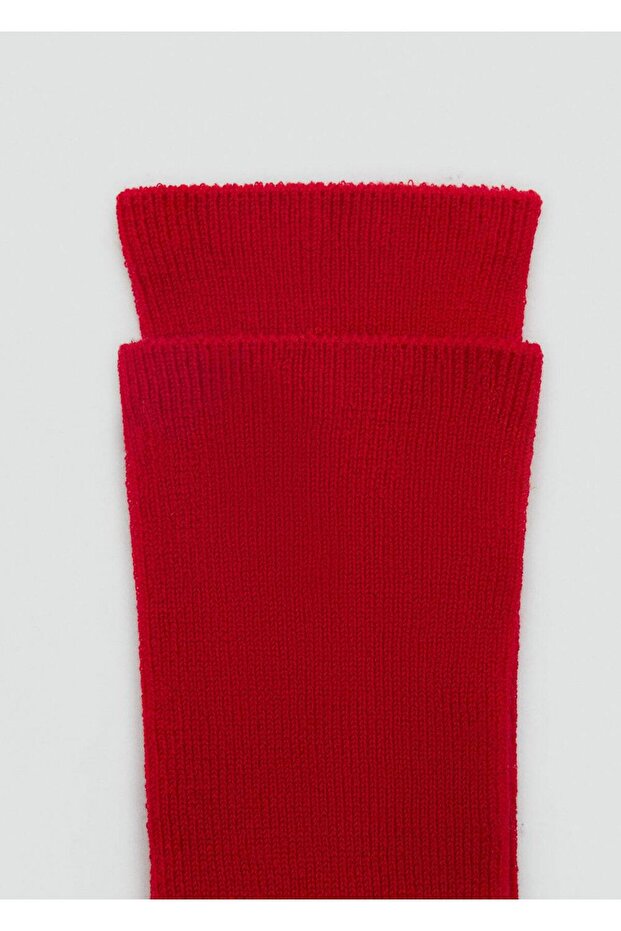 Pamuklu ribana çorap - 3