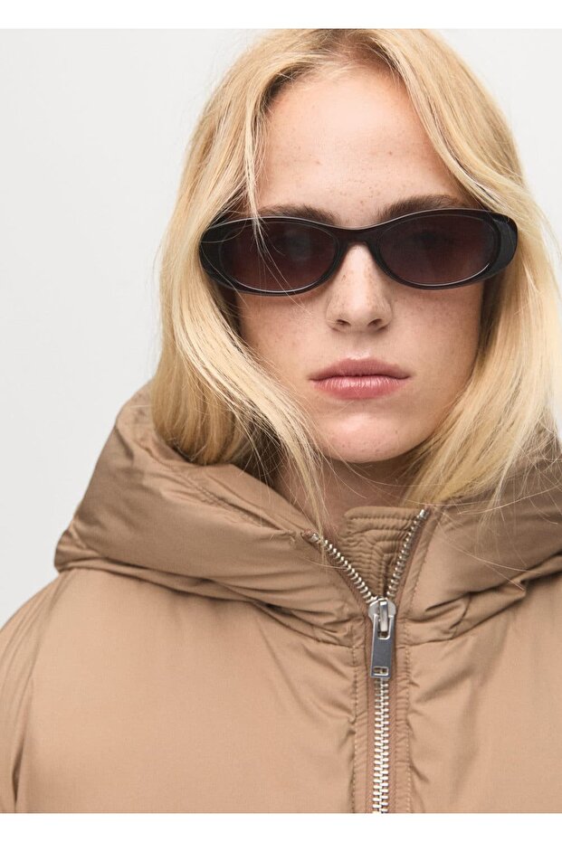 Kısa oversize kapüşonlu anorak - 8