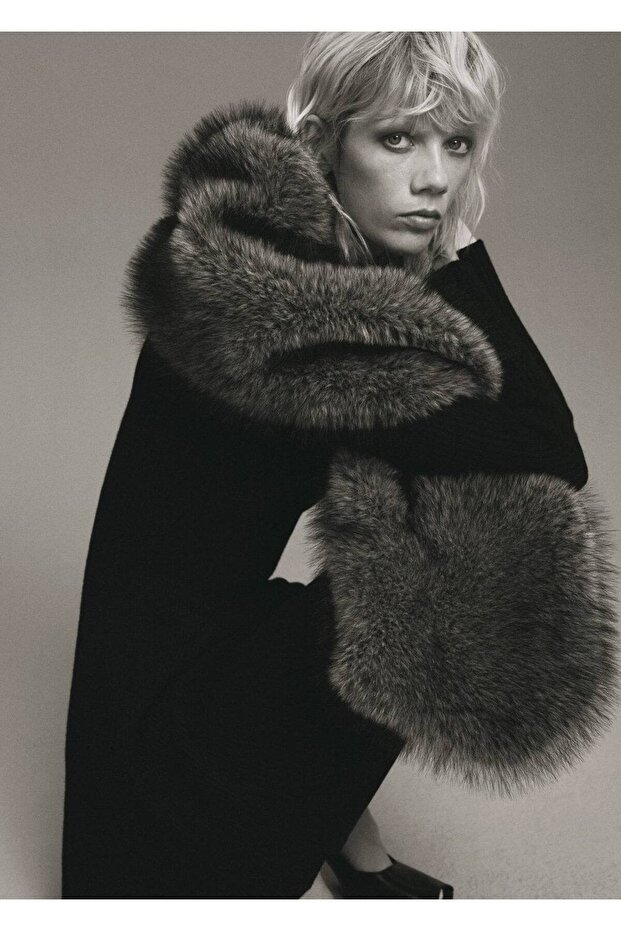 Evaze fitilli triko elbise - 7