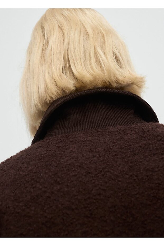 Kadife yaka buklet ceket - 7