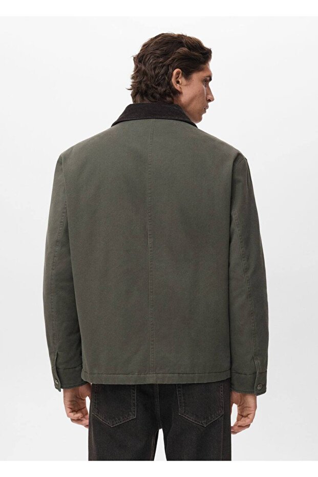 Samtjacke mit Kragentaschen - 4