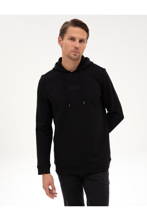 Black Regular Fit Sweatshirt 50312232-Vr046