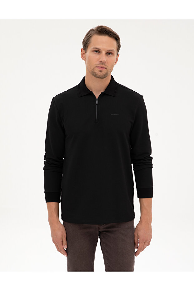 Black Regular Fit Sweatshirt 50307988-Vr046