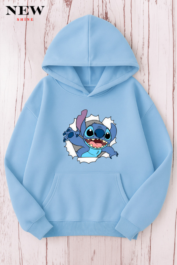 Stitch Baskılı Sweatshirt - 1