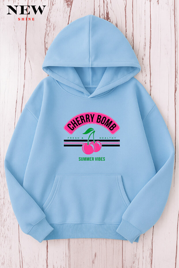 سويت شيرت مطبوع عليه Cherry Bomb