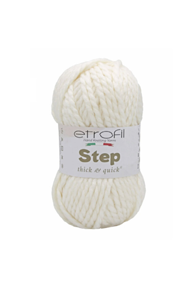 Step – 80% Acrylic 20% Wool, 100 g 250 m Soft Textured Hand Knitting Yarn-70299-1 Adet