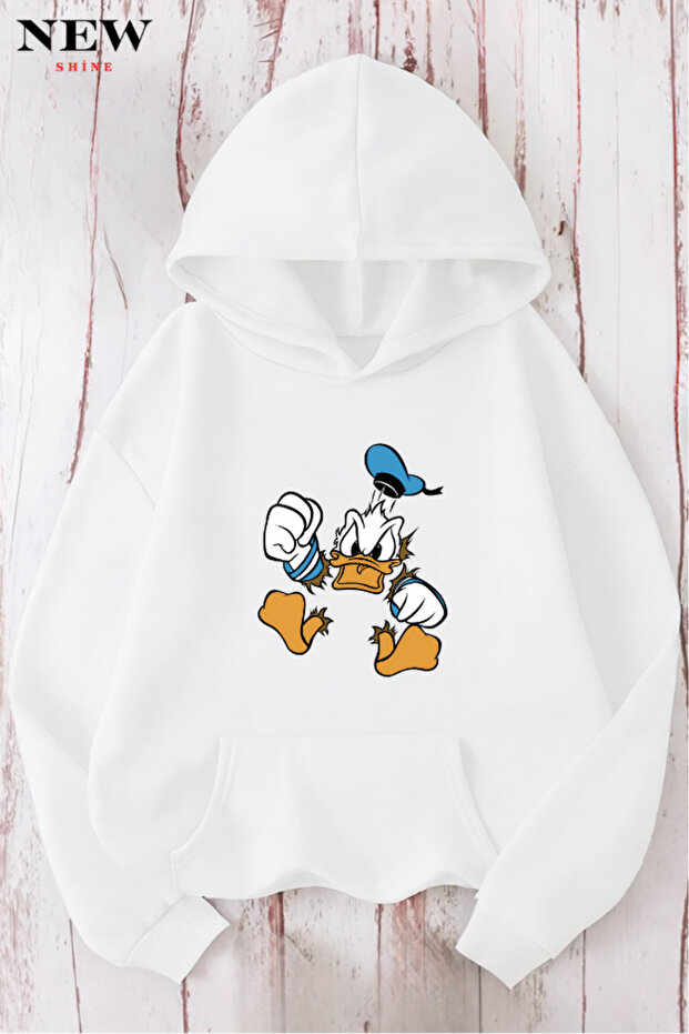 سويت شيرت مطبوع عليه صورة بطة - 1