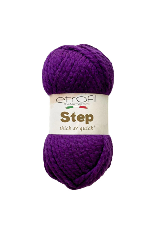 Step – 80% Acrylic 20% Wool, 100 g 250 m Soft Textured Hand Knitting Yarn-70662-1 Pcs