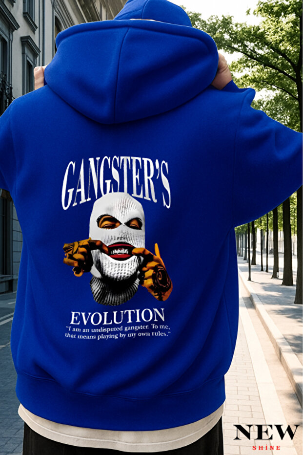 سويت شيرت مطبوع عليه عبارة Gangsters