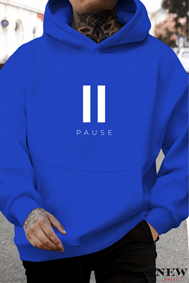 Pause Printed Sweatshirt - 1