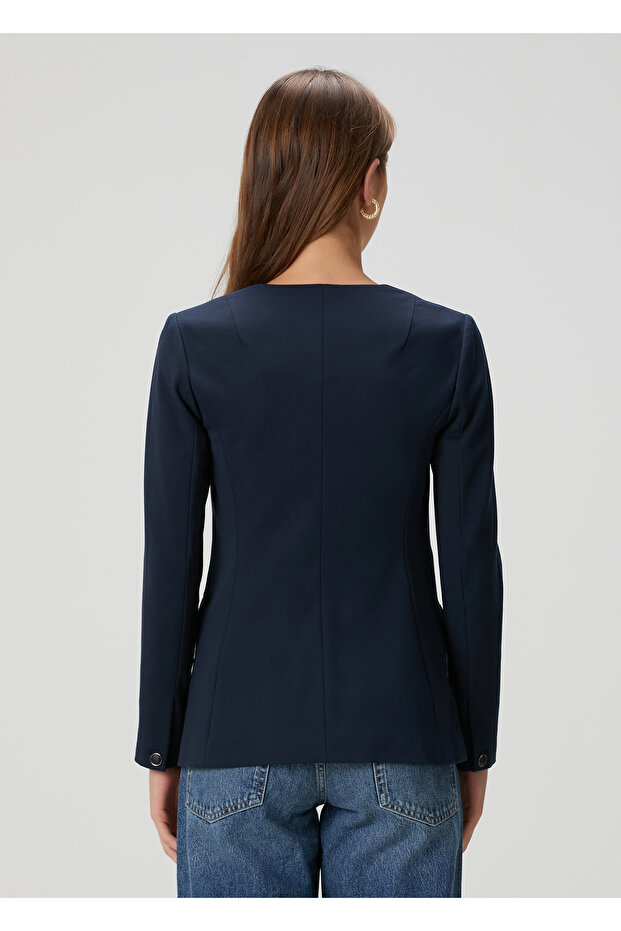 Roslyn Lacivert Blazer - 4