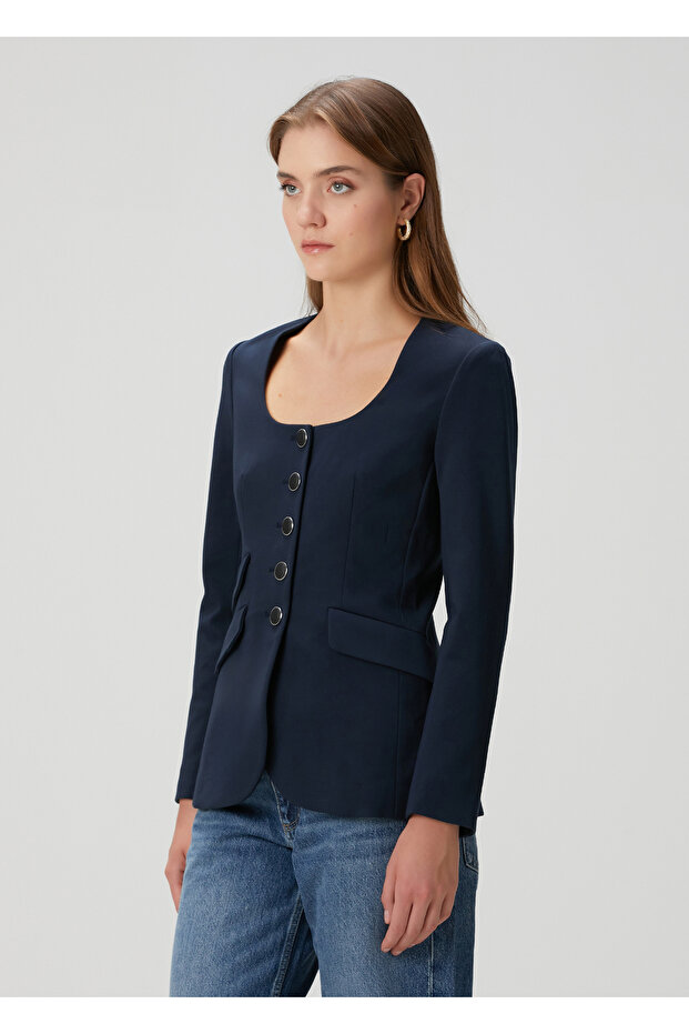 Roslyn Lacivert Blazer - 3