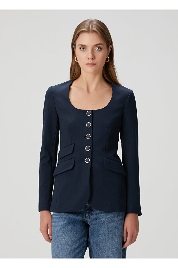 Roslyn Lacivert Blazer - 1