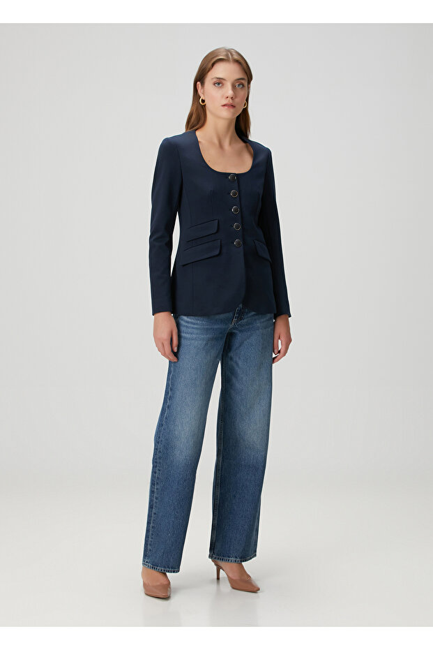 Roslyn Lacivert Blazer - 2
