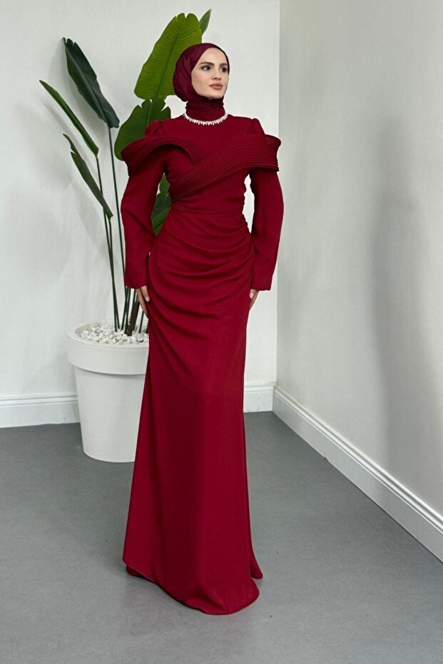 Ocalips Abiye Bordo - 4