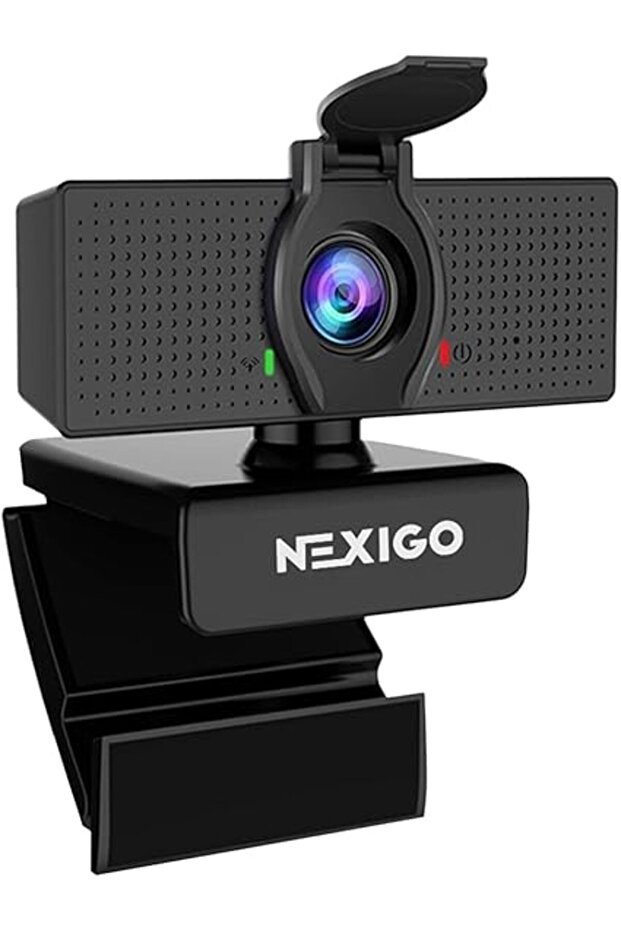 1080P Business Webcam with Microphone & Privacy Cover, USB HD Camera, 110-degree Wide Angle, Plug an