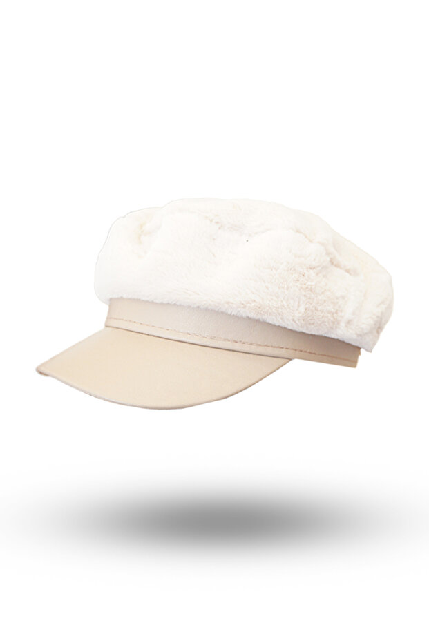 Elegant fluffy women's hat - 1