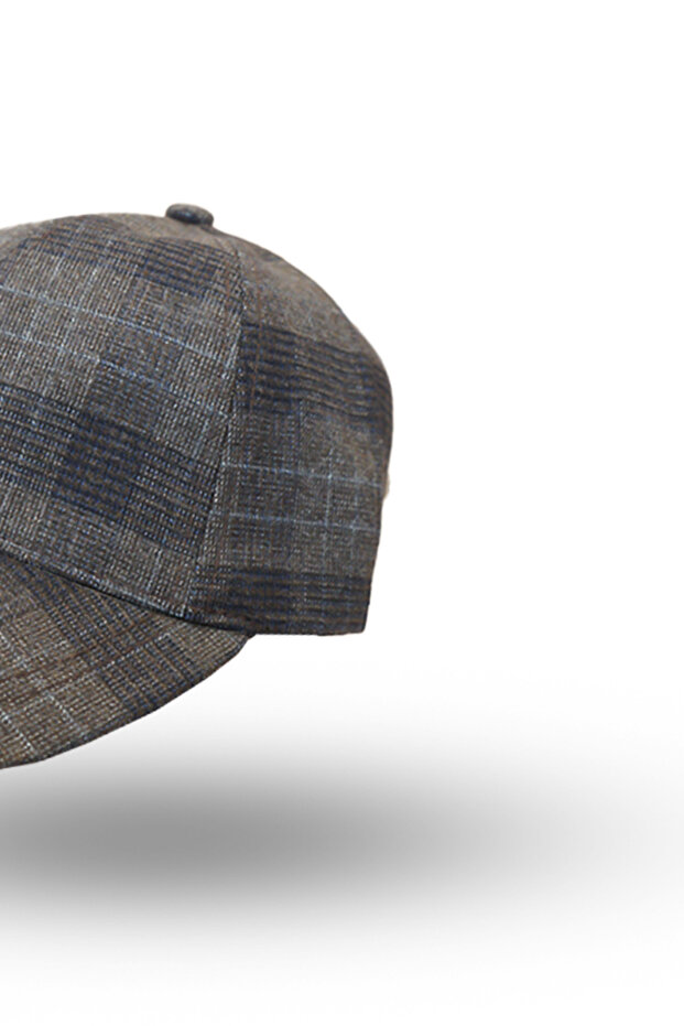 Unisex plaid autumn/winter hat - 3