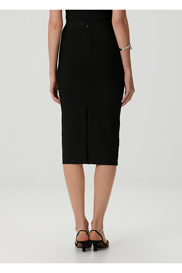 Siyah Midi Kalem Etek - 4
