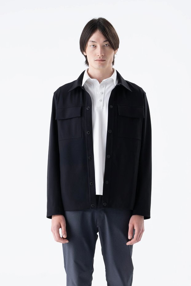 Regular Fit Classic Collar Buttoned Water Repellent Jacket Men's Jacket Isr7028 Navy