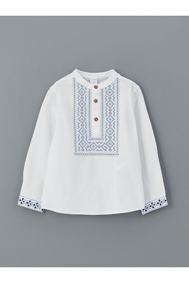 Nevavm Embroidered Boy's Shirt with Difference
