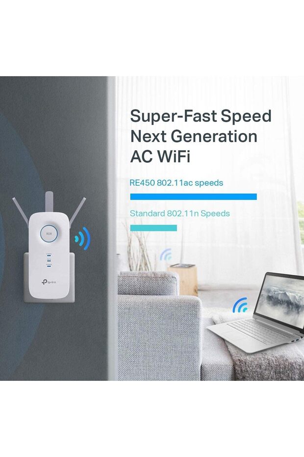AC1750 WiFi Range Extender with High Speed Mode and Intelligent Signal Indicator (RE450) - 4