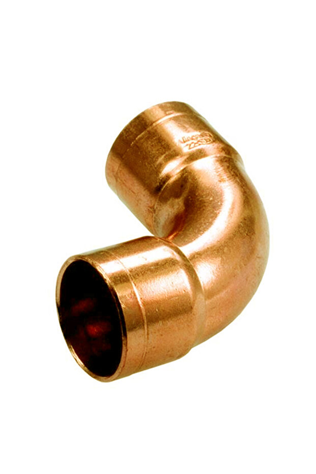 15mm Copper Elbow Coupling, Socket/Socket Connection - 1