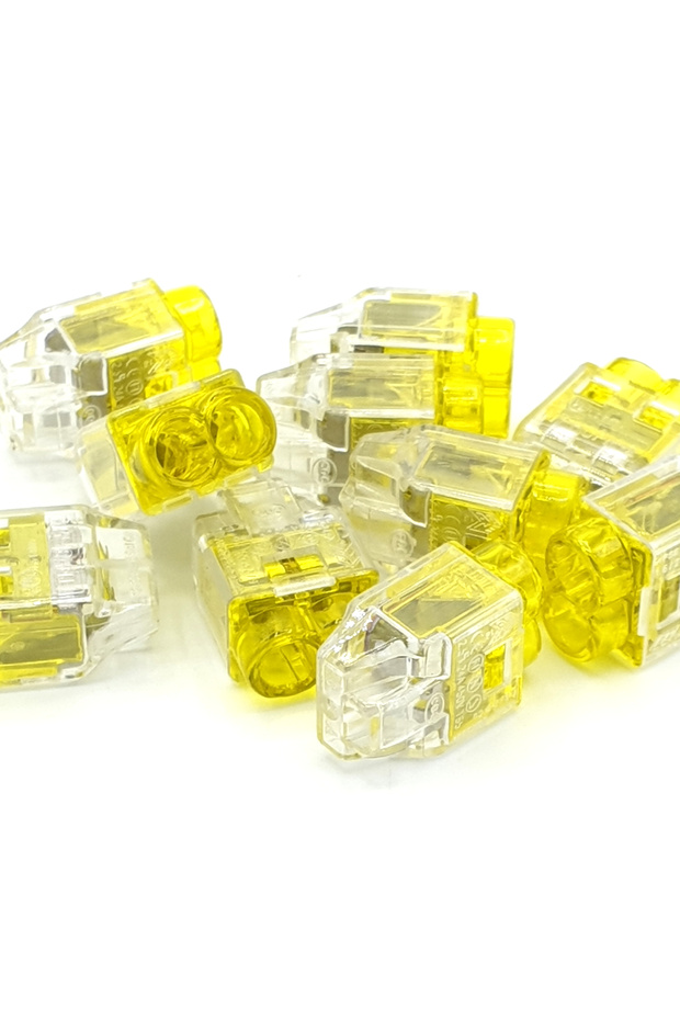 10pcs 2-Way Push In Terminals Wire Connectors HelaCon Plus Mini - 1