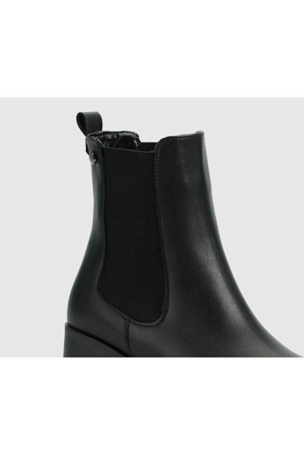 Siyah Kadın Bootie - 5