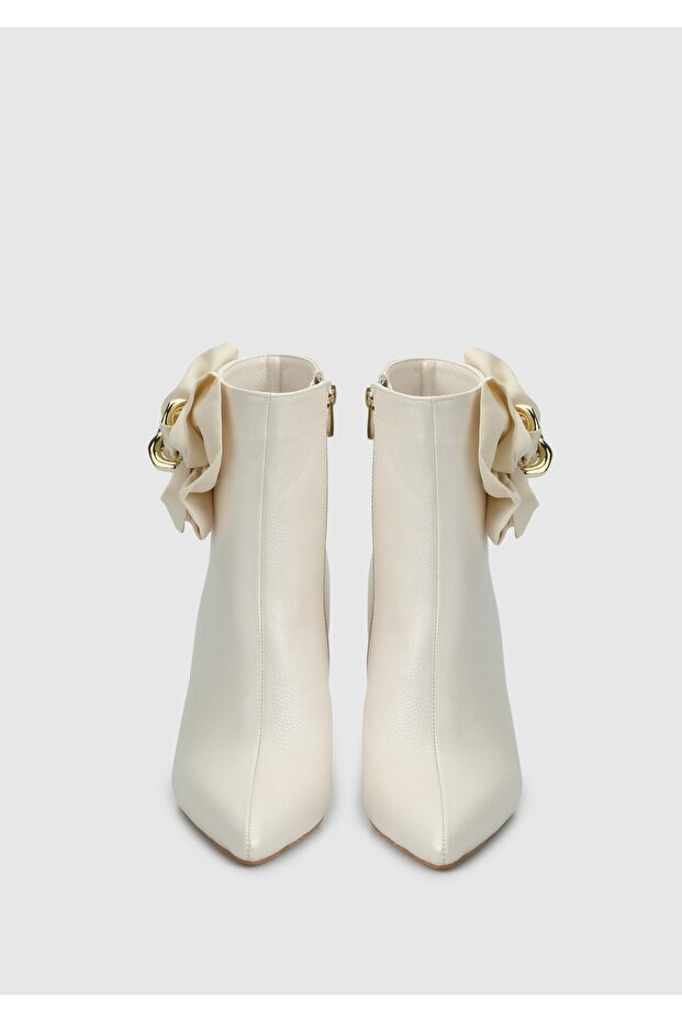 Bej Kadın Bootie - 3