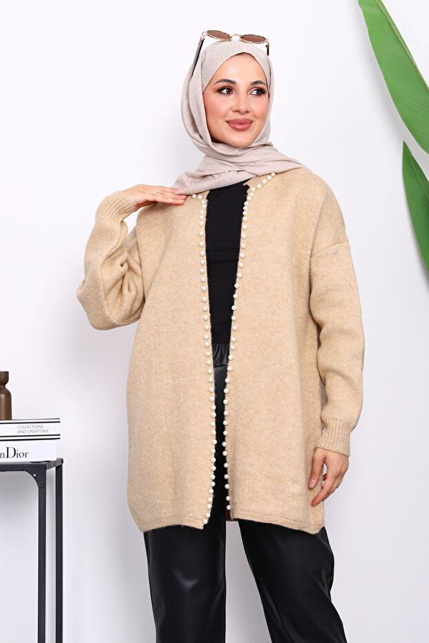 Mink Yumoş Knitwear Pearl Cardigan