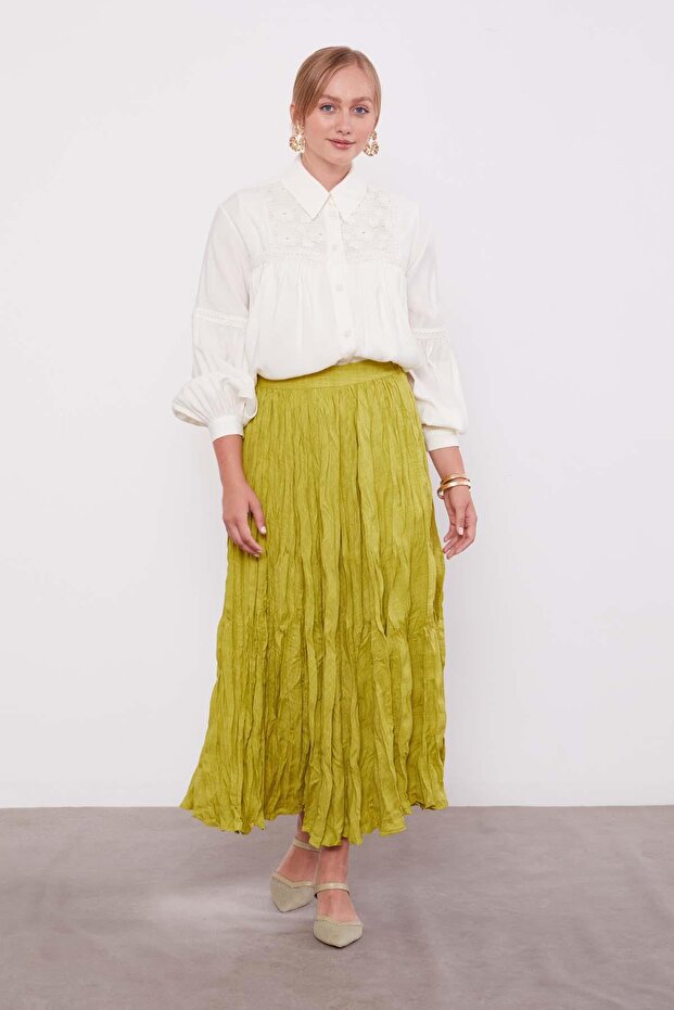 Asit Kırışık Model Etek - 2