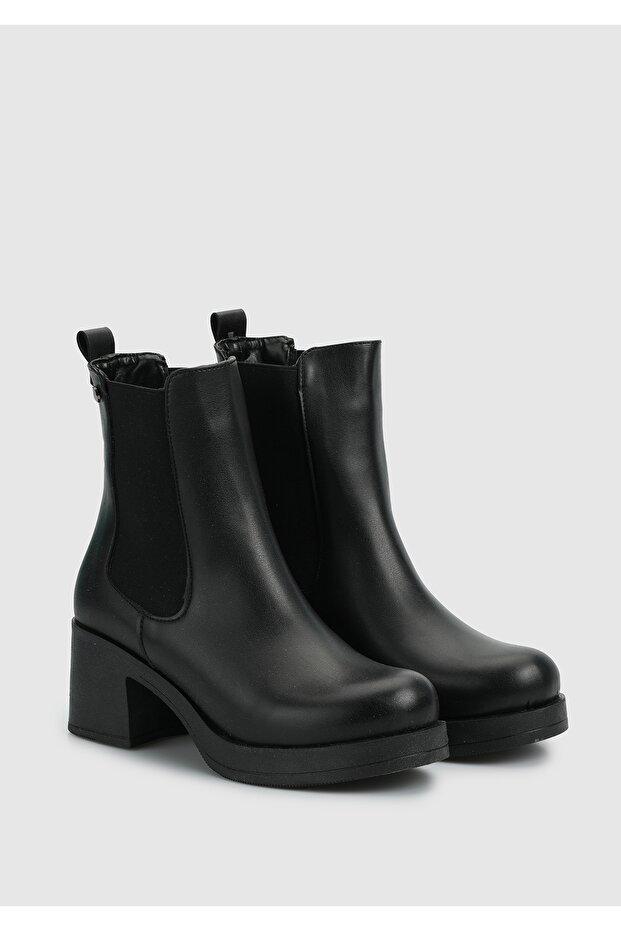 Siyah Kadın Bootie - 2
