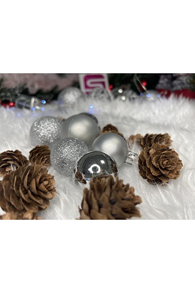 Коледна украса - Сребристо - 21