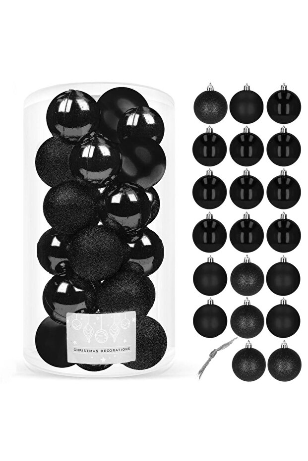 Коледна украса - Черно - 9