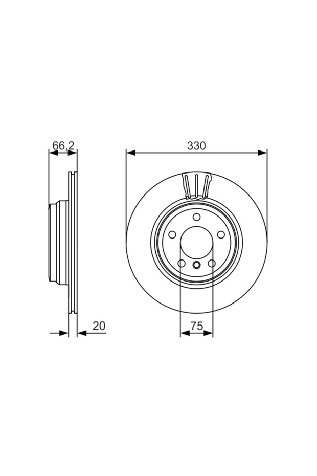 Спирачен диск BMW 3/4 - 4